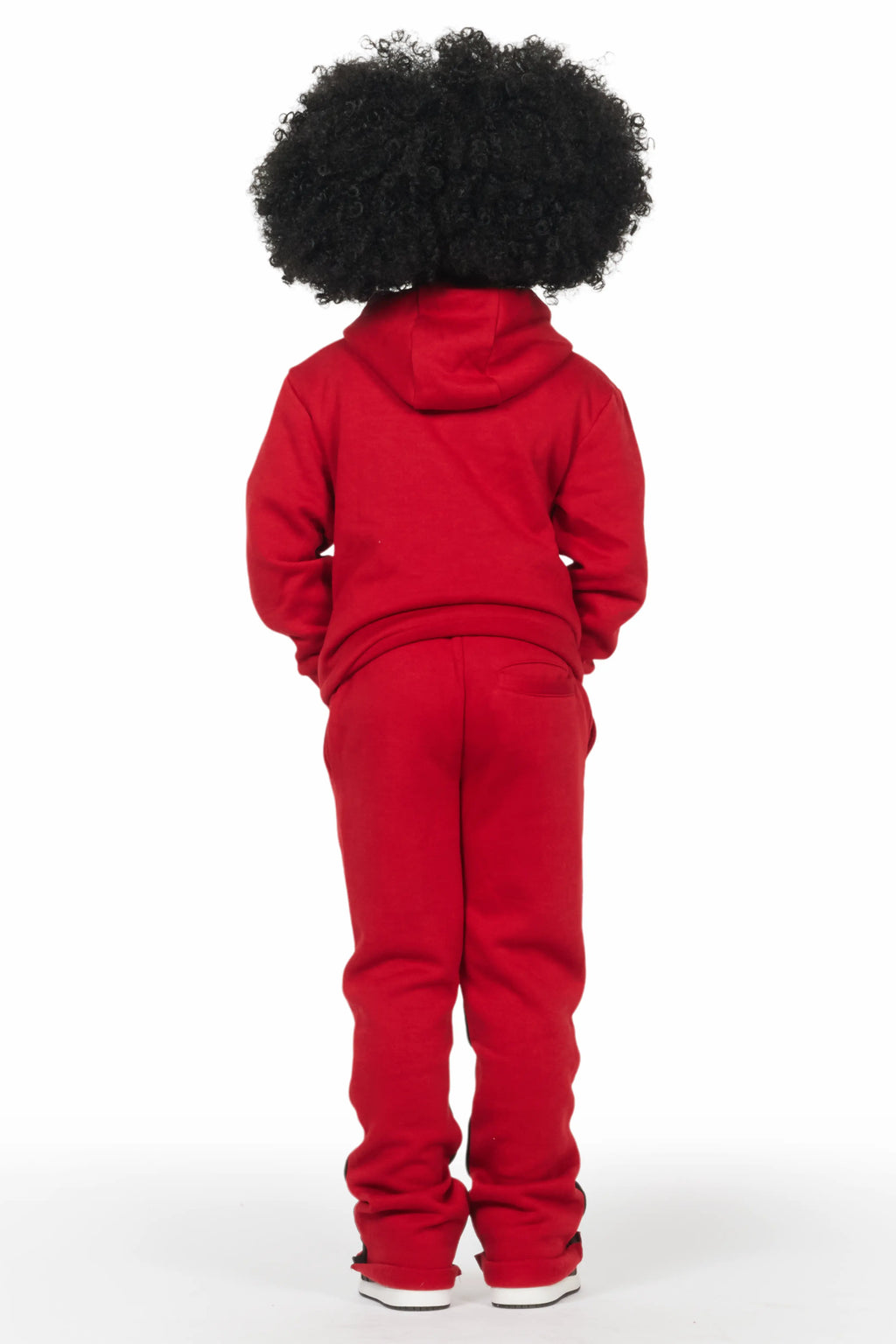 Girls Sargie Burgundy Stacked Pant Set