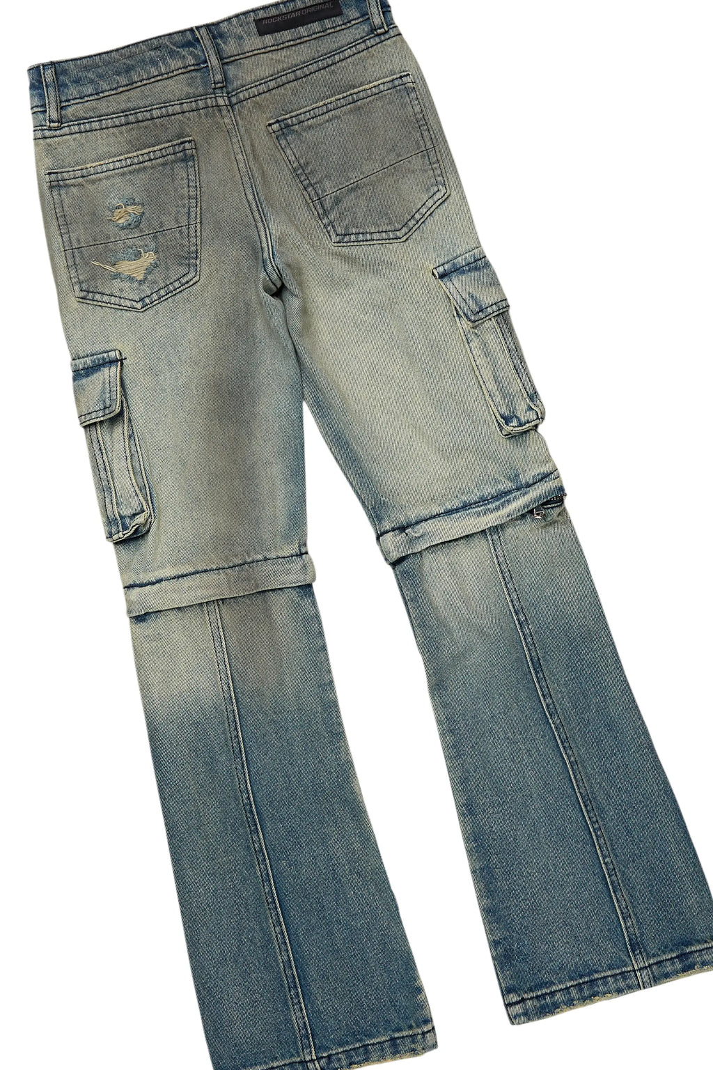 Boys Ponce White T-Shirt/Baggy Fit Jean Set