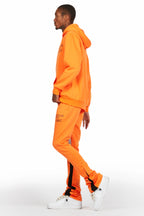 Briggs Orange Hoodie/Super Stacked Flare Track Set