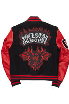 Leslaw Red/Black Varsity Jacket