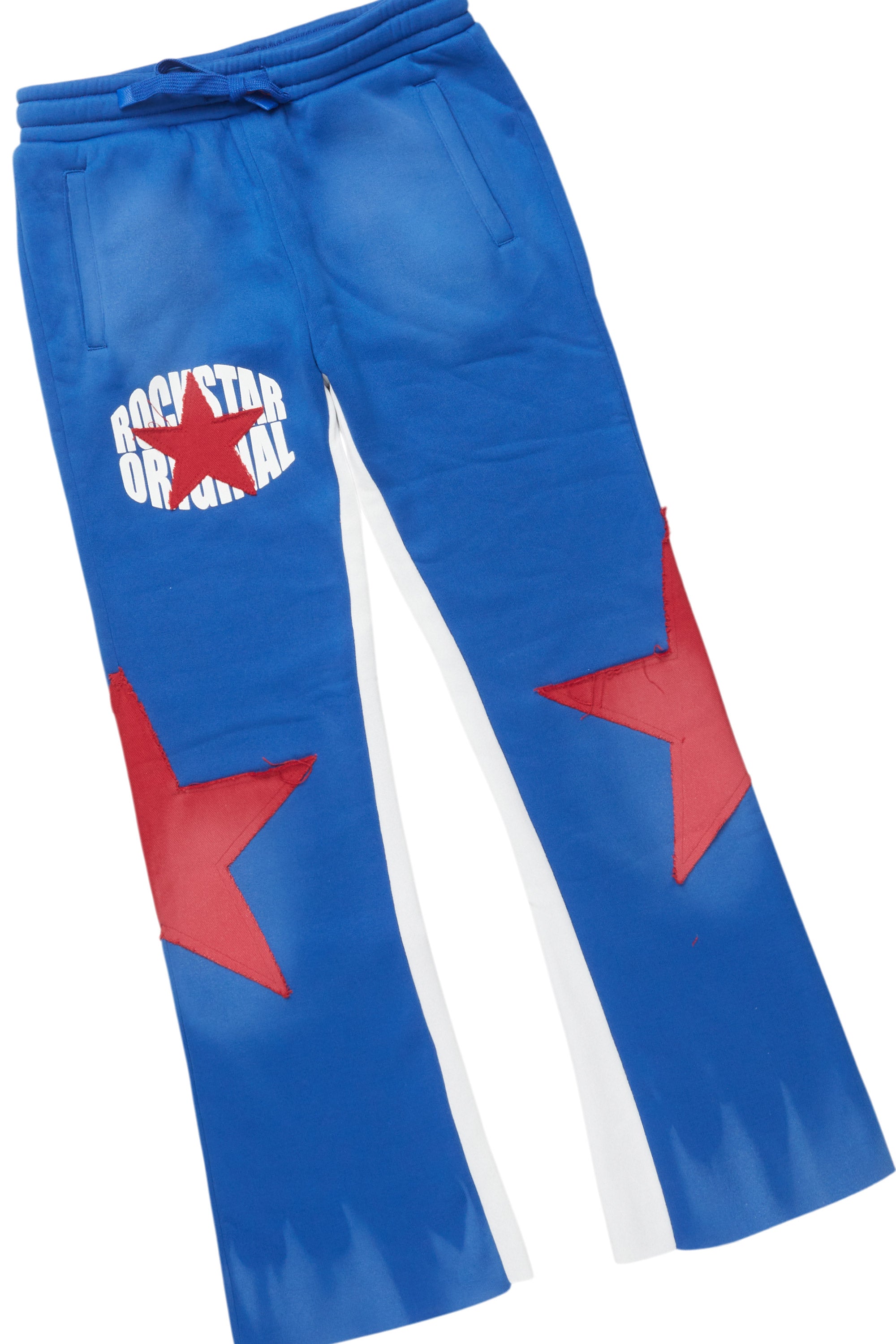 Boys States 2.0 Royal/Red Stacked Hoodie Track Set