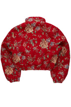 Marionna Red Tapestry Puffer Jacket