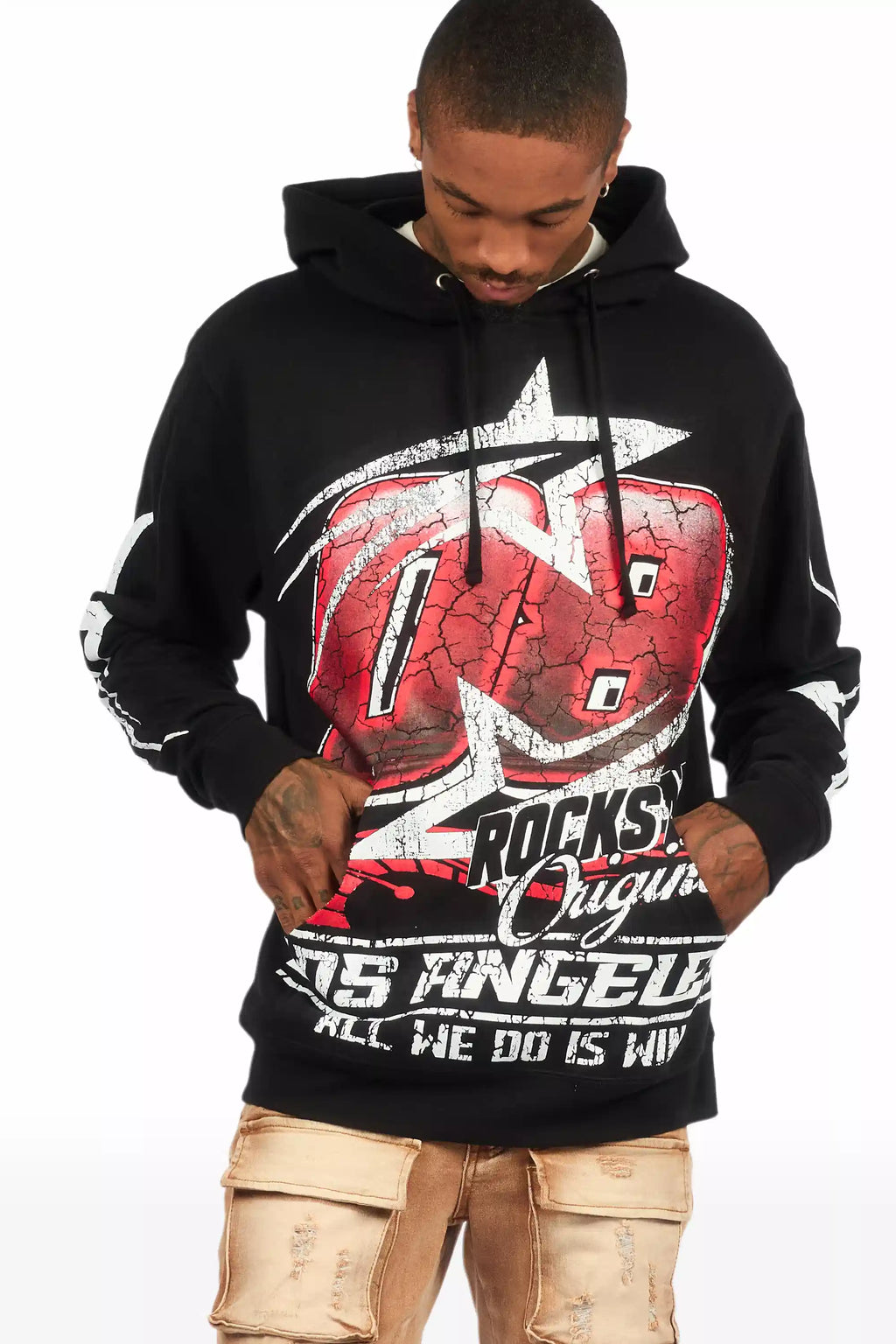 Kastell Black Graphic Hoodie