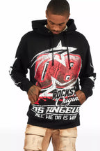 Kastell Black Graphic Hoodie