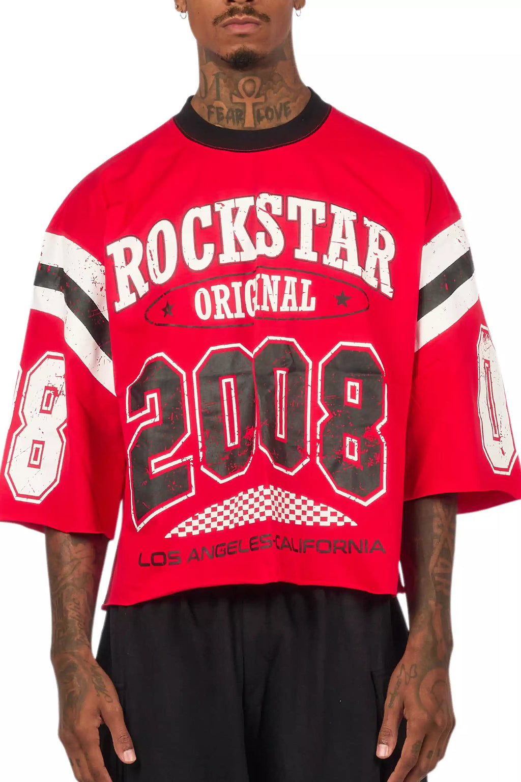 Jaren Red Boxy Crop T-Shirt