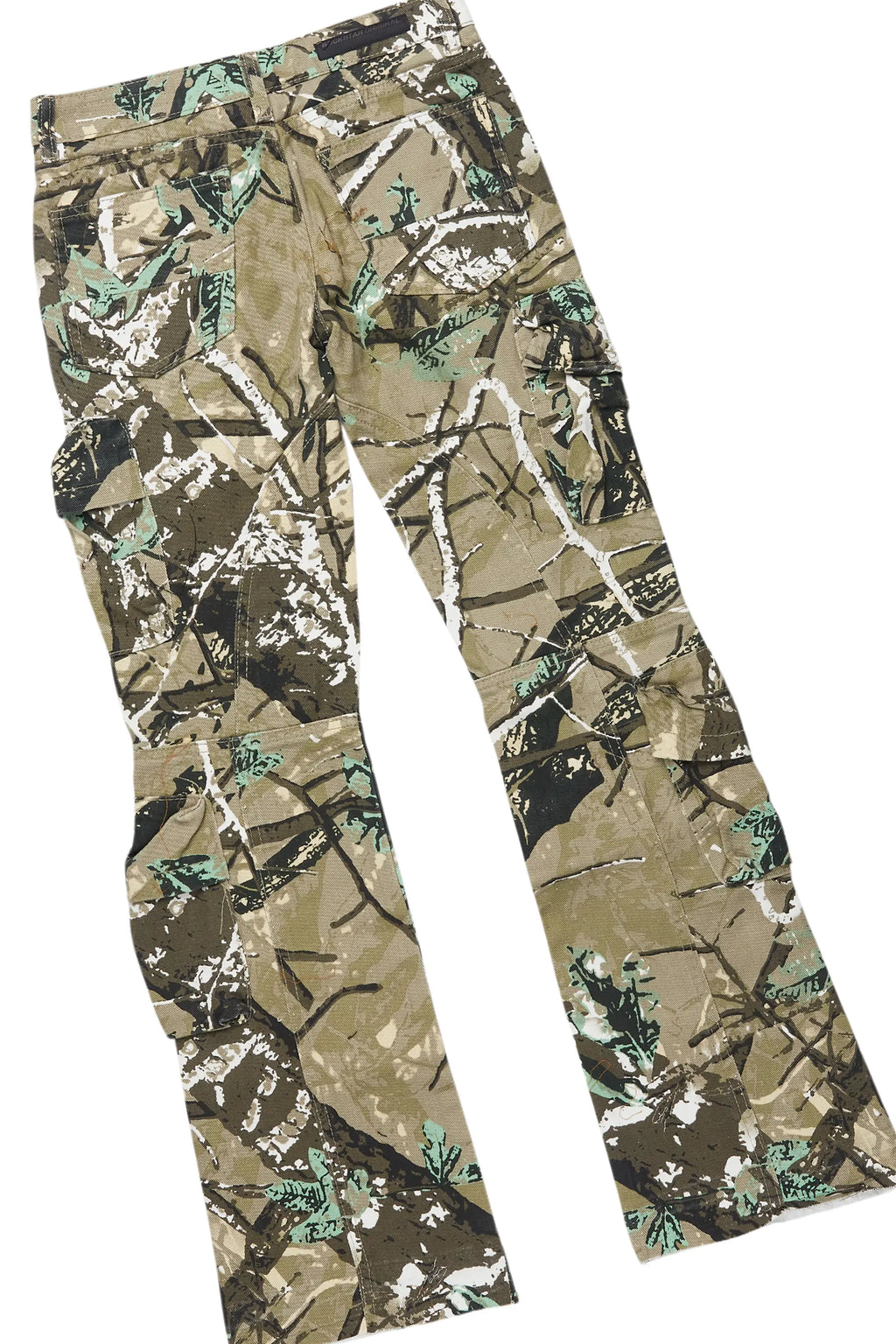 Boys Koen Vintage Sand/Green T-Shirt/Stacked Flare Jean Set