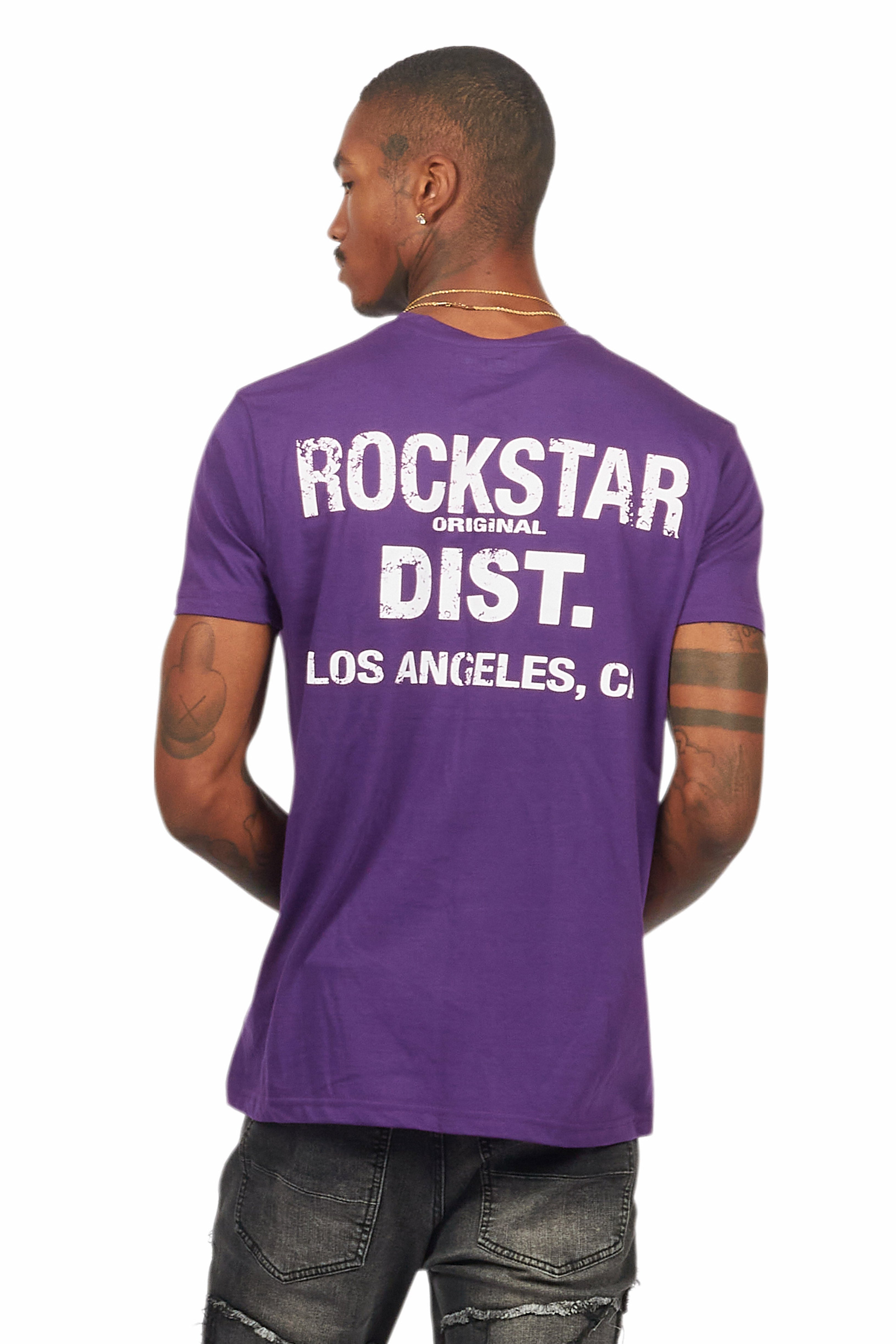 Lake Purple/White Graphic T-Shirt