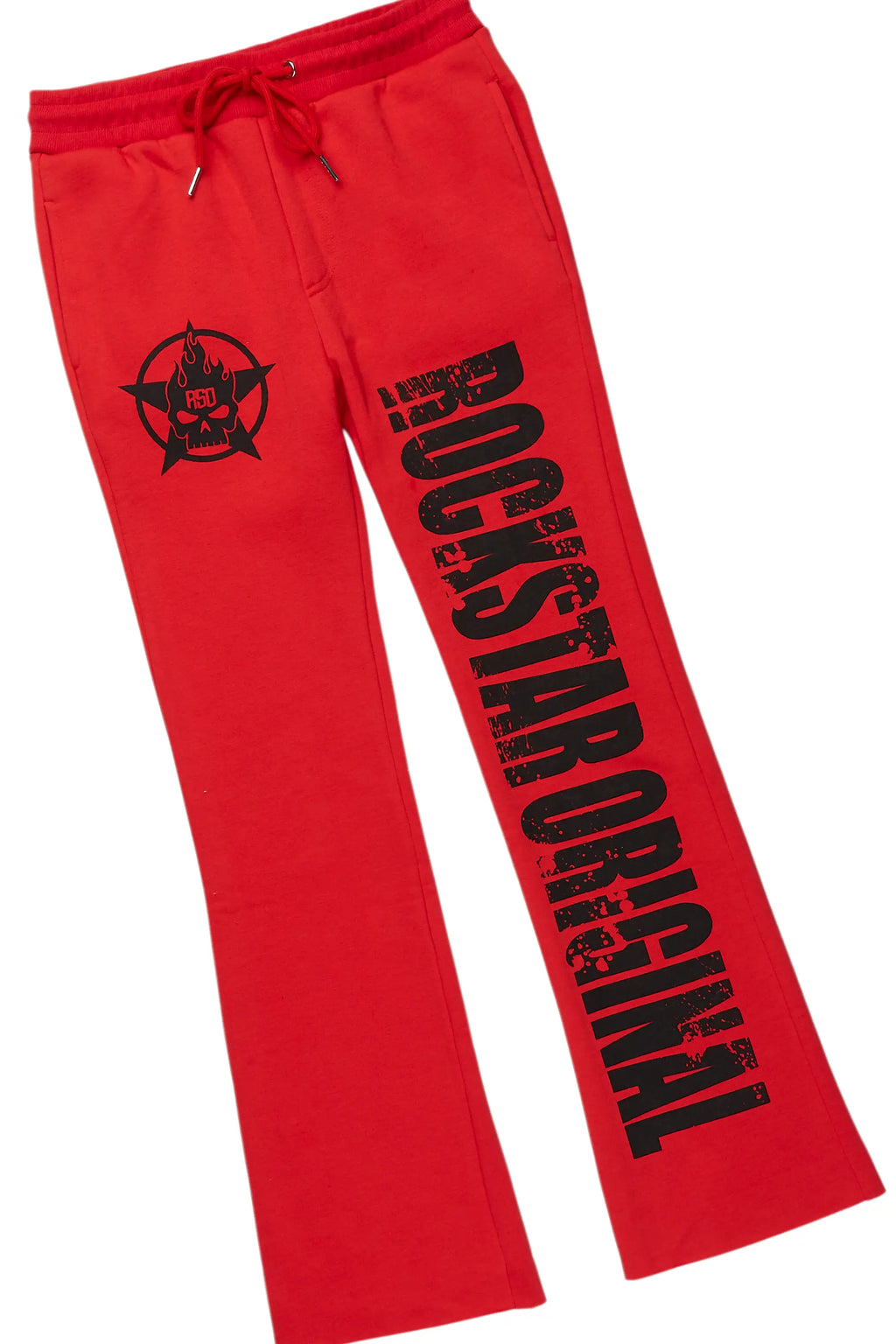 Boys Keve Red T-Shirt Flare Sweat Pant Set