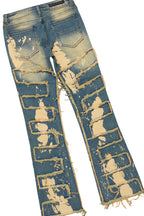 Boys Soweto Vintage Beige Hoodie/Stacked Flare Jean Set