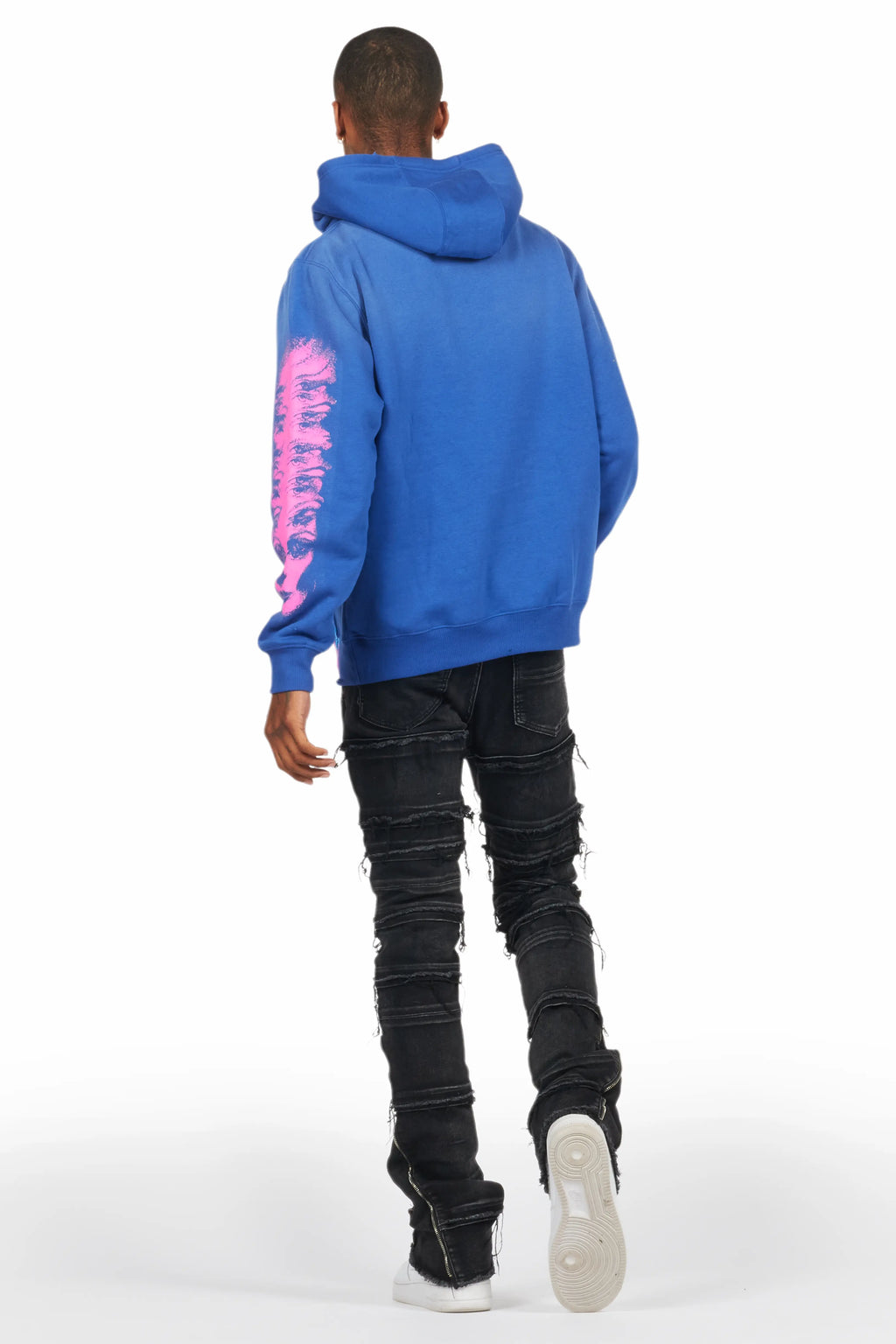 Horado Dark Grey  Stacked Flare Jeans