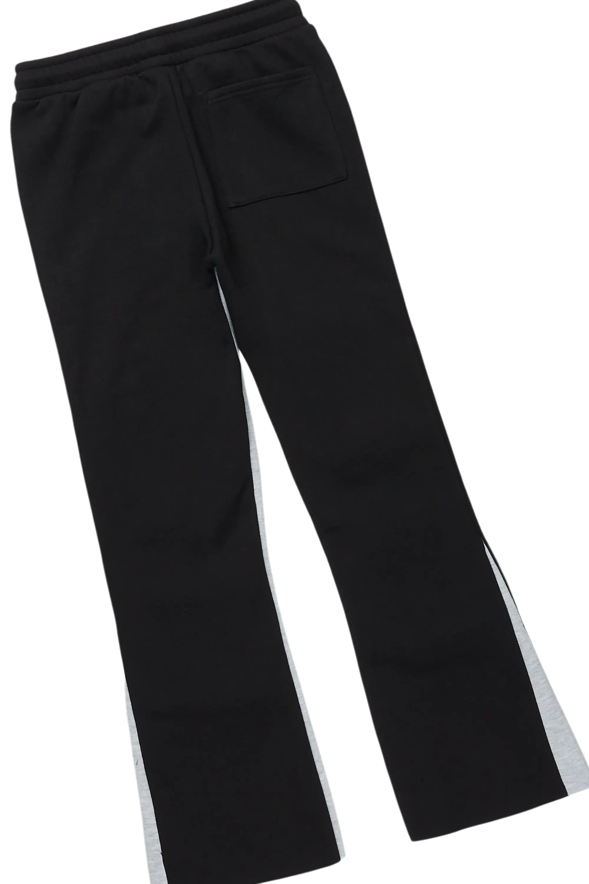 Boys Antoon  Black T-Shirt Stacked Flare Set