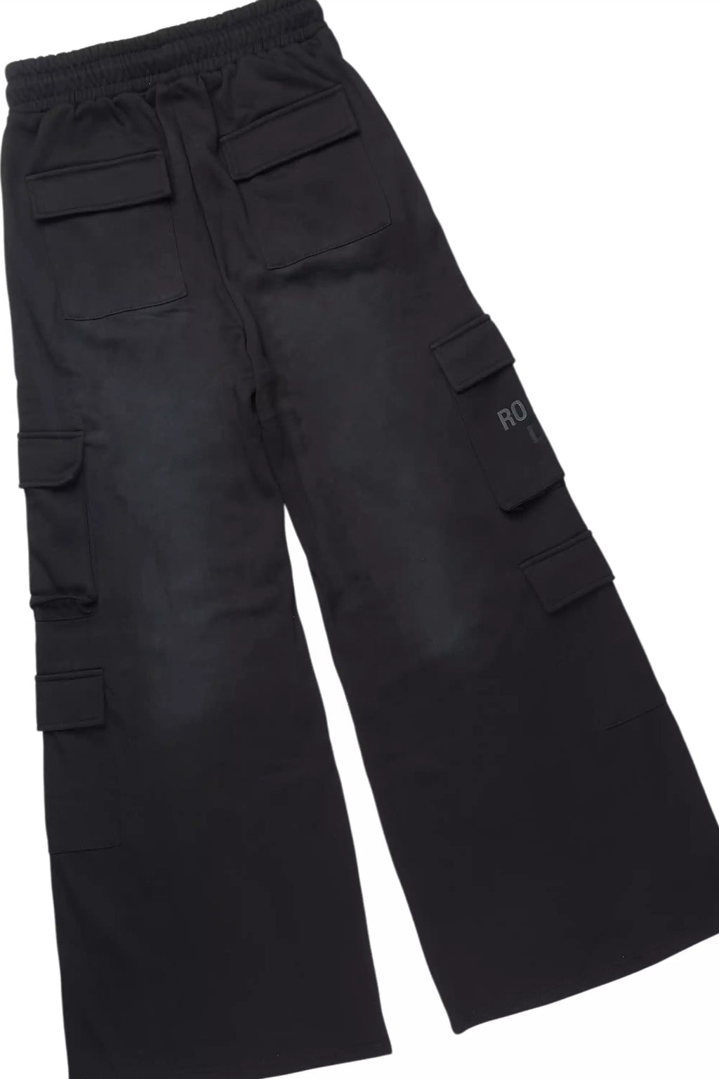 Abilio Black T-Shirt/Baggy Stacked Track Set