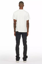 Machete Jet Black Rhinestone Stacked Flare Jean