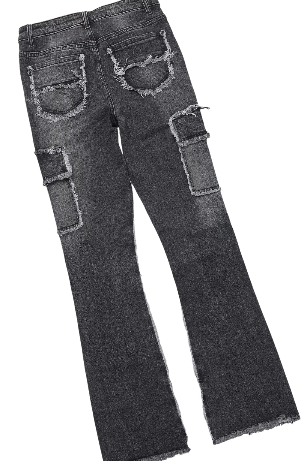 Trinia Black Tee & Keshia Dark Grey Jean Set