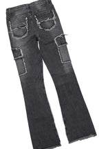 Trinia Black Tee & Keshia Dark Grey Jean Set