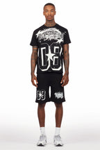 Allstar Black/White T-Shirt Short Set