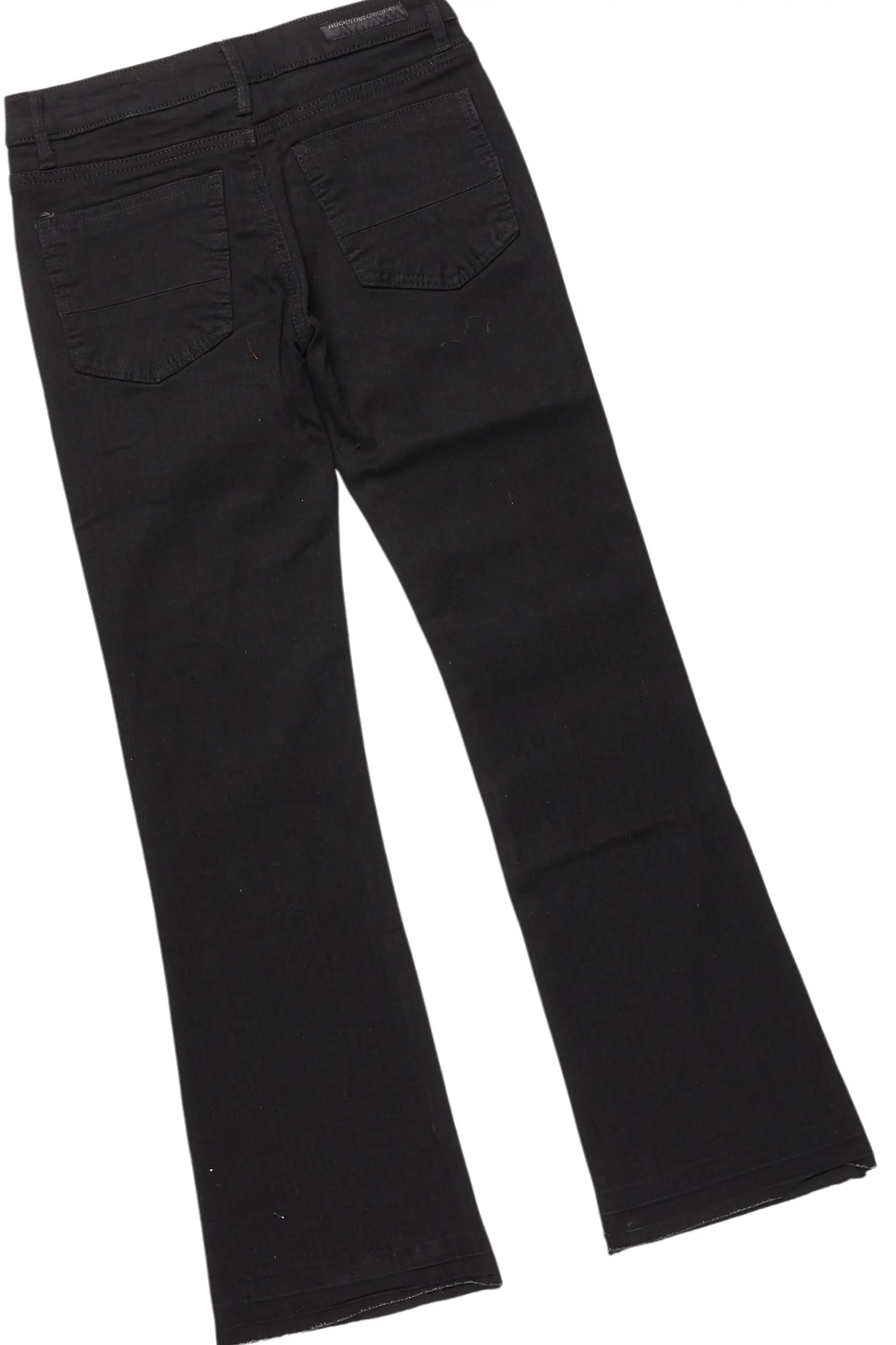 Boys Fields Black/Pink T-Shirt/Stacked Flare Jean Set