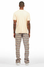 Kip Vintage Sand Graphic T-Shirt/Zierry Multi Tapestry Jean Bundle