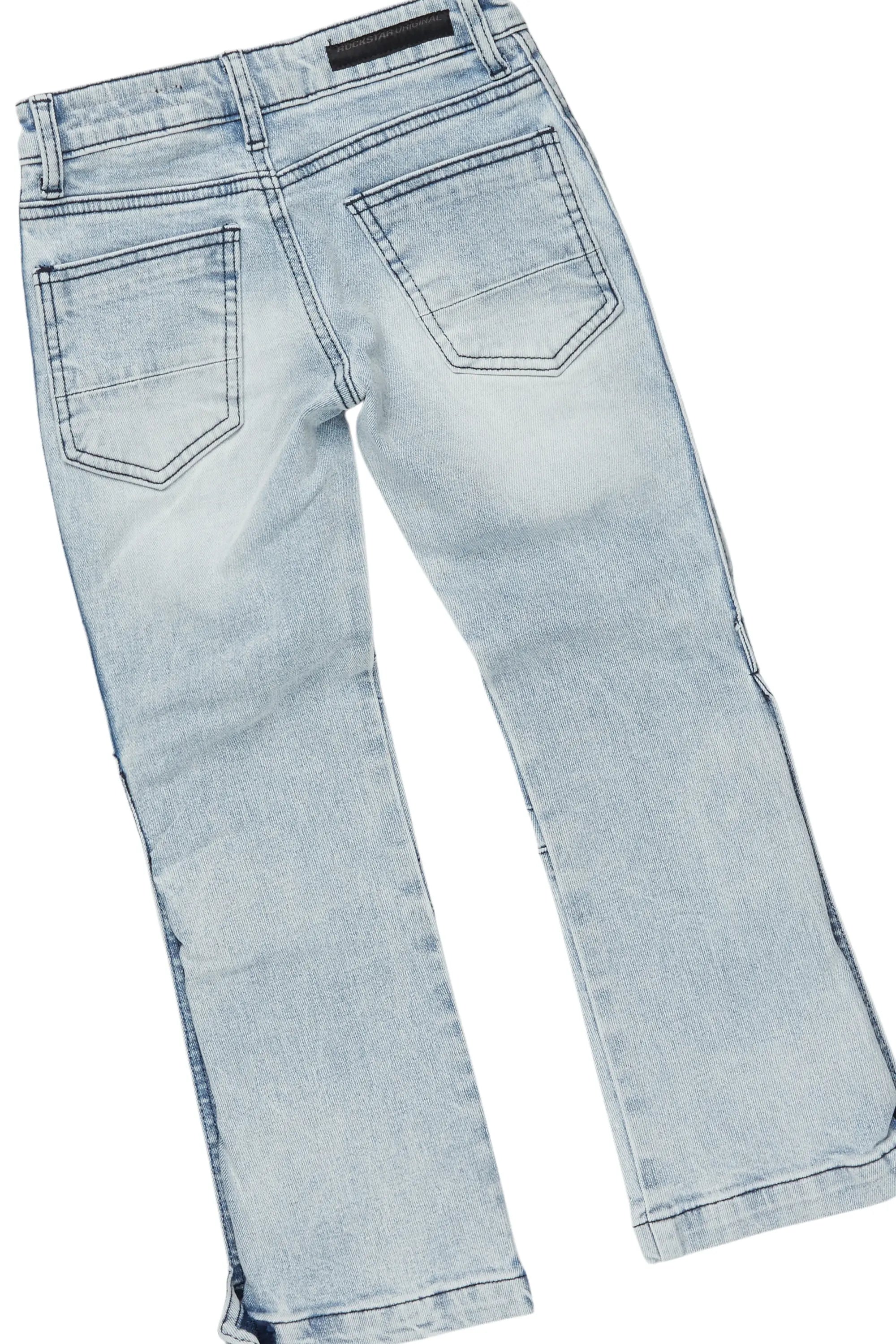 Girls Gada Grey Hoodie/Baggy Fit Jean Set