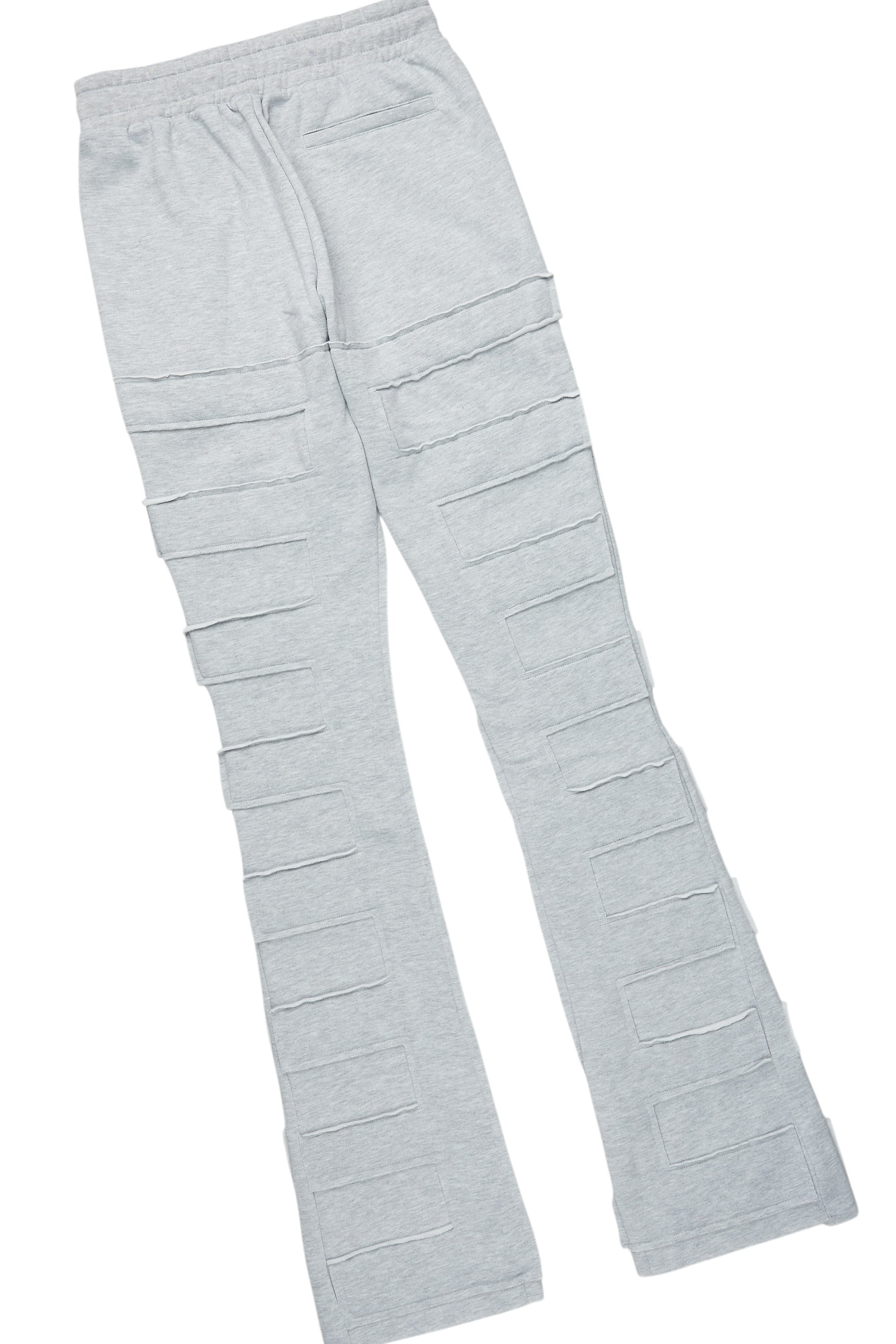 Emilio Heather Grey T-Shirt/Stacked Flare Track Set