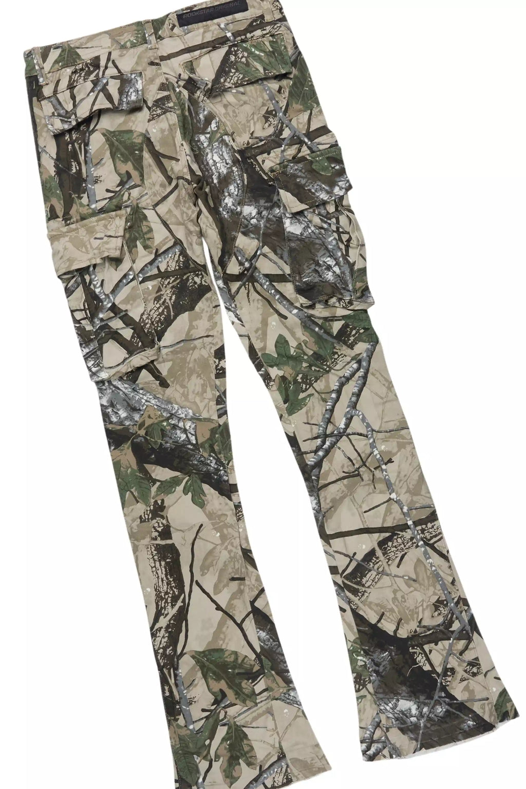 Amos White Camo T-Shirt/Stacked Flare Jean Bundle