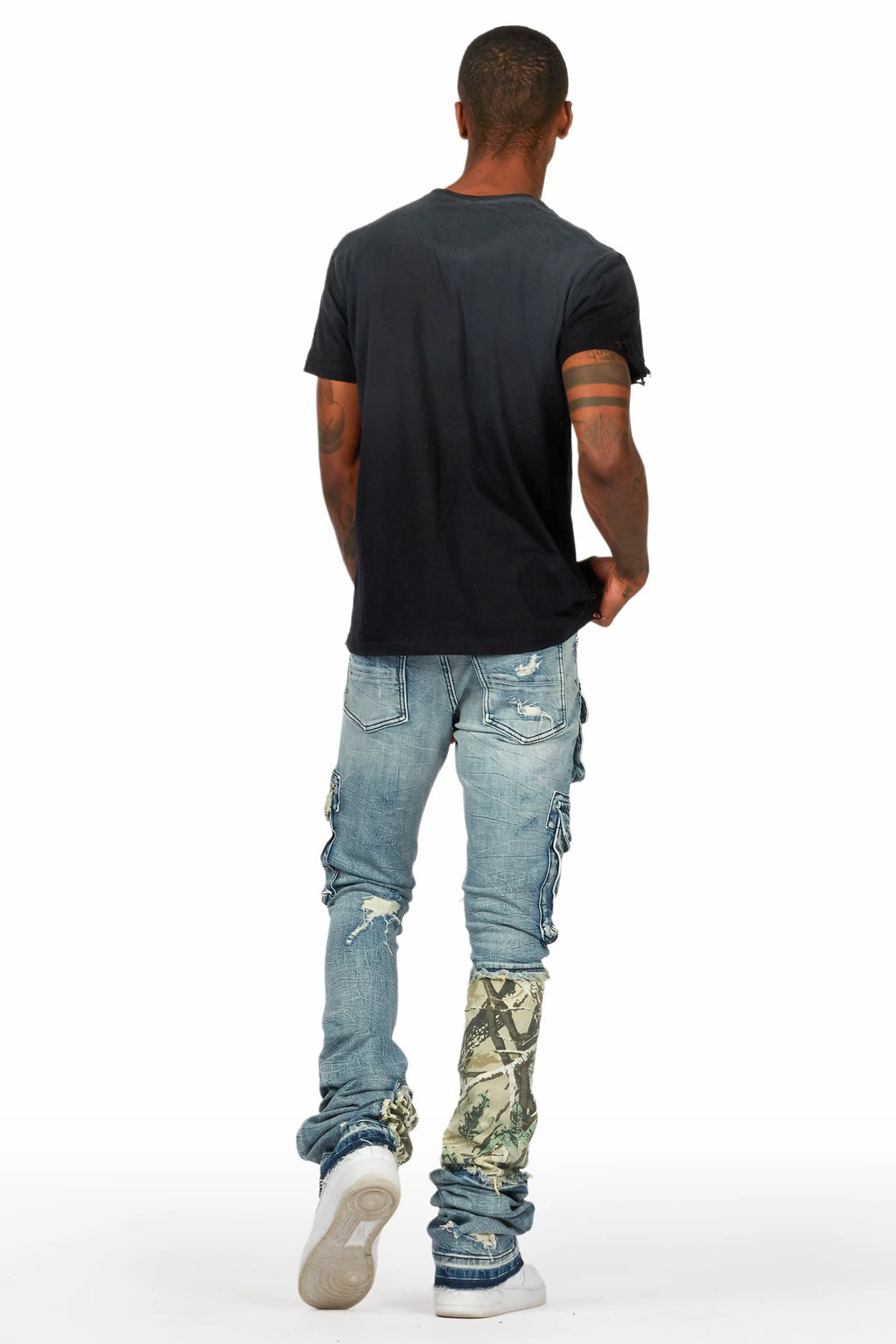 Zeta Blue Super Stacked Flare Jean