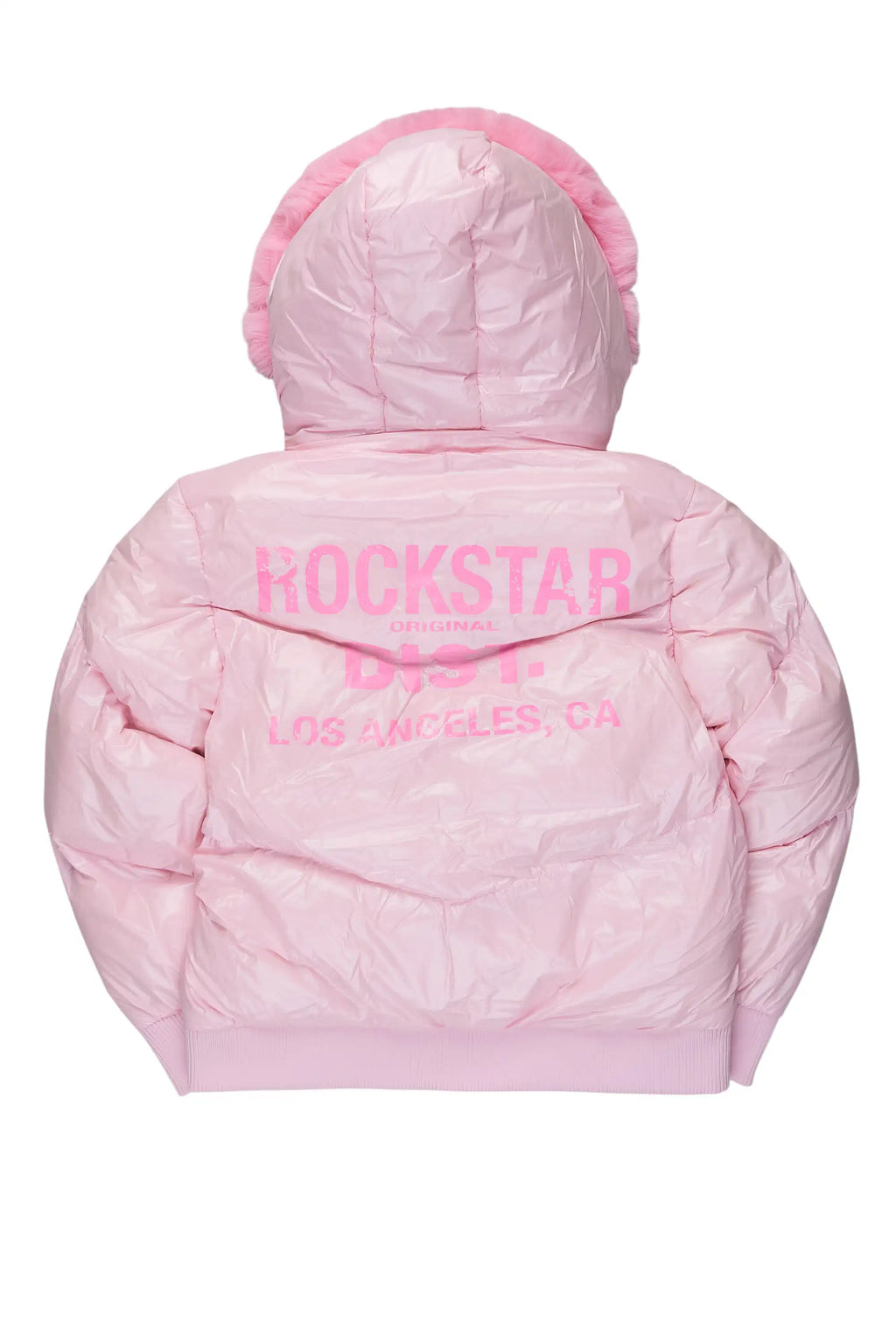 Girls Moncia Pink Puffer Jacket