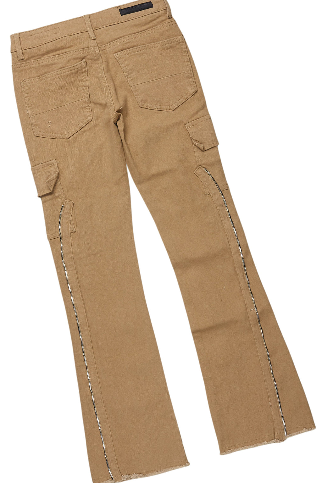 Boys Waller Black/Beige T-Shirt/Stacked Flare Jean Set