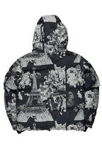 Lamont Black Tapestry Puffer Jacket