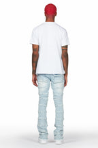 Ebbo Blue Painter Stacked Flare Jean