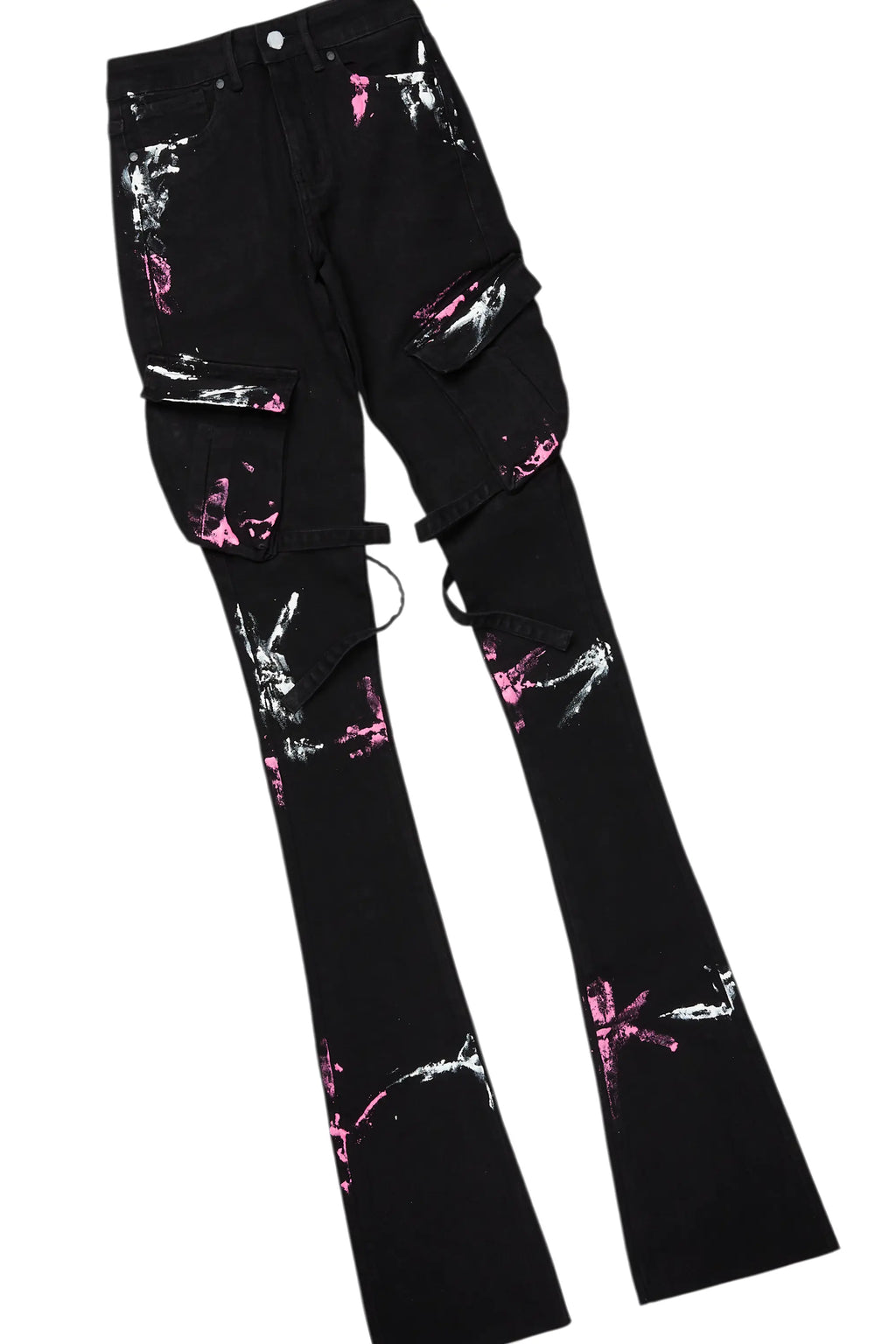 Quintona Black T-Shirt/Super Stacked Jean Set