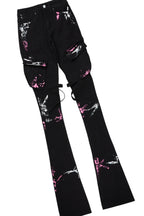 Quintona Black T-Shirt/Super Stacked Jean Set