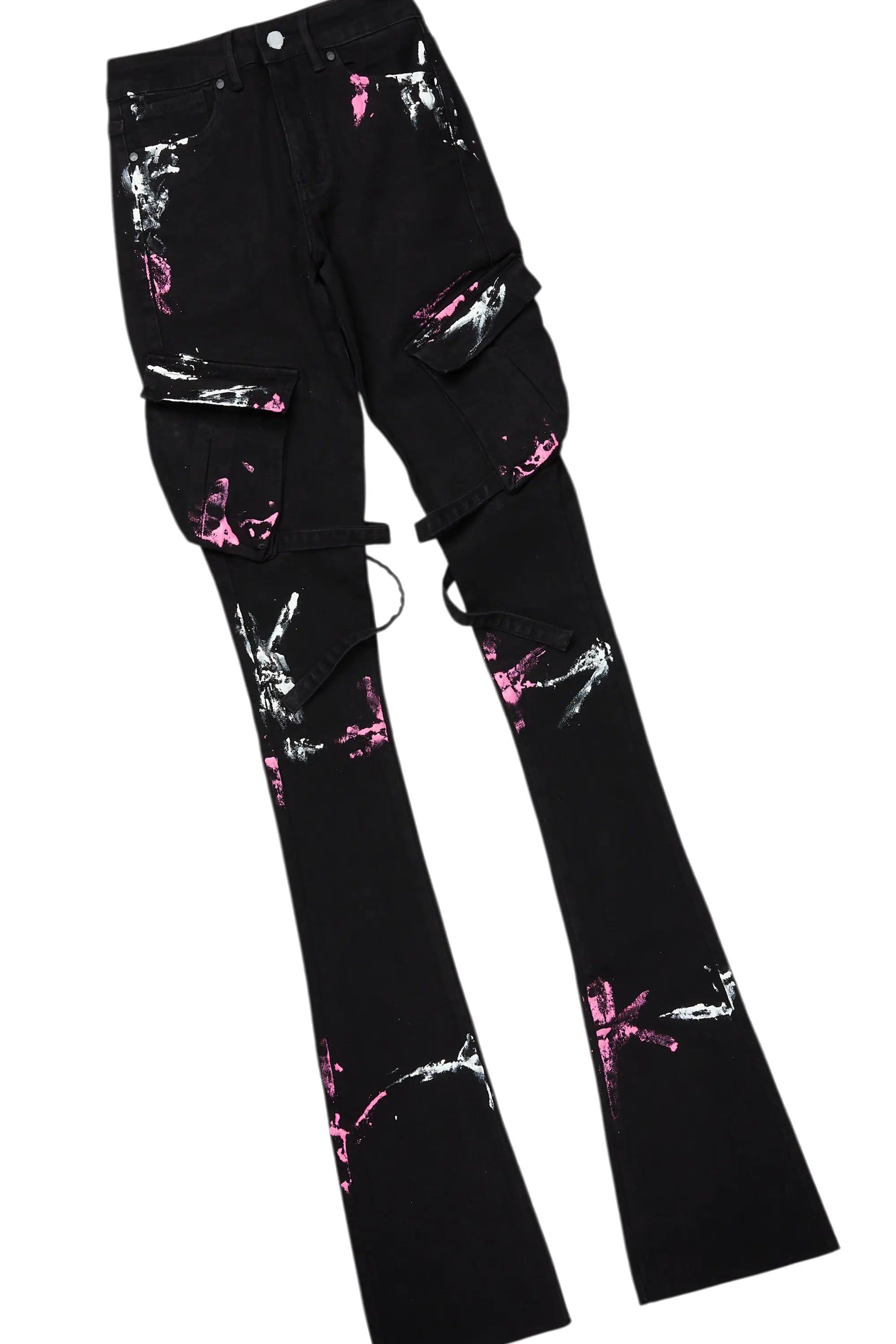 Quintona Black T-Shirt/Super Stacked Jean Set