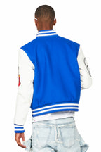 Eisen Royal Blue/White Varsity Jacket