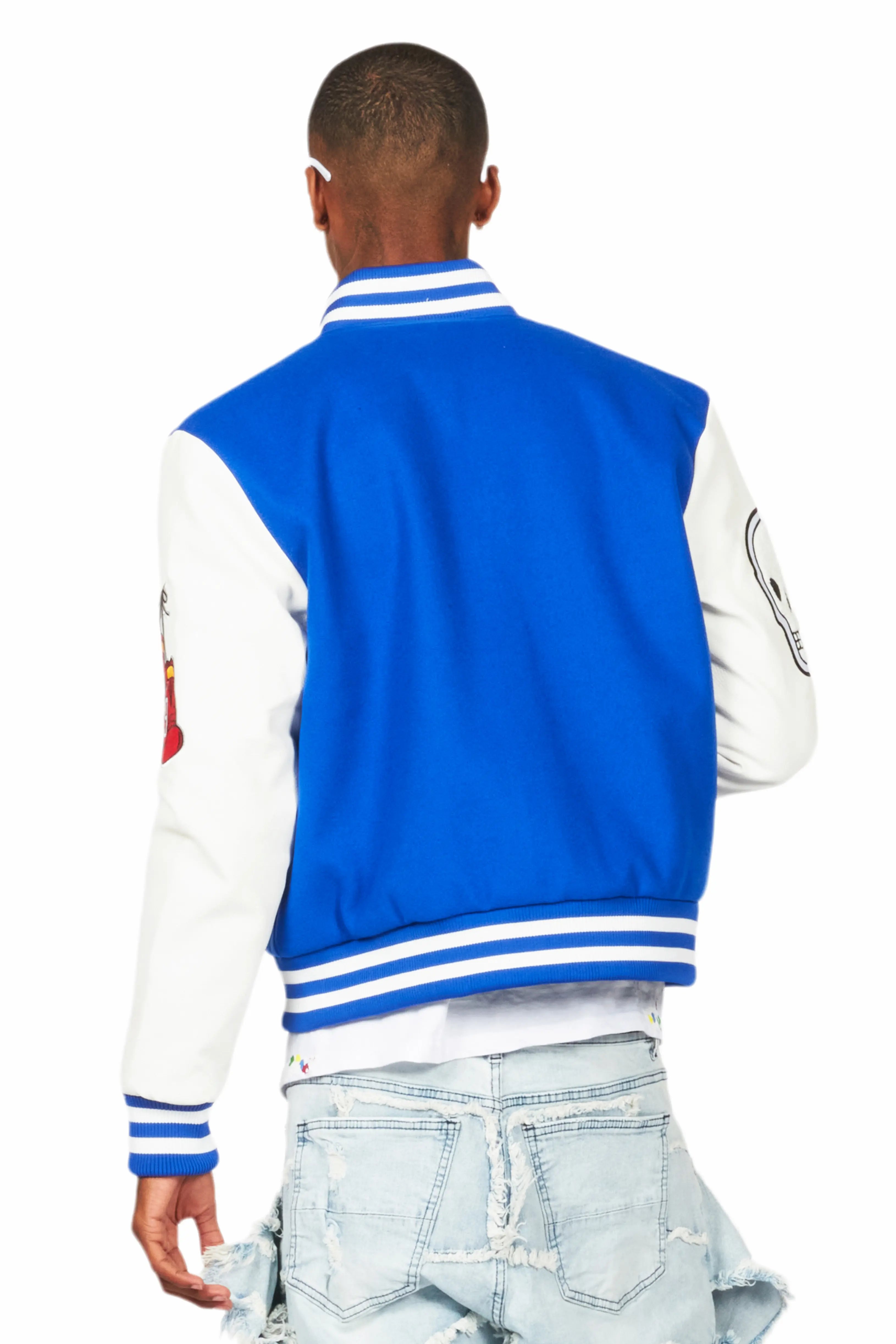 Eisen Royal Blue/White Varsity Jacket