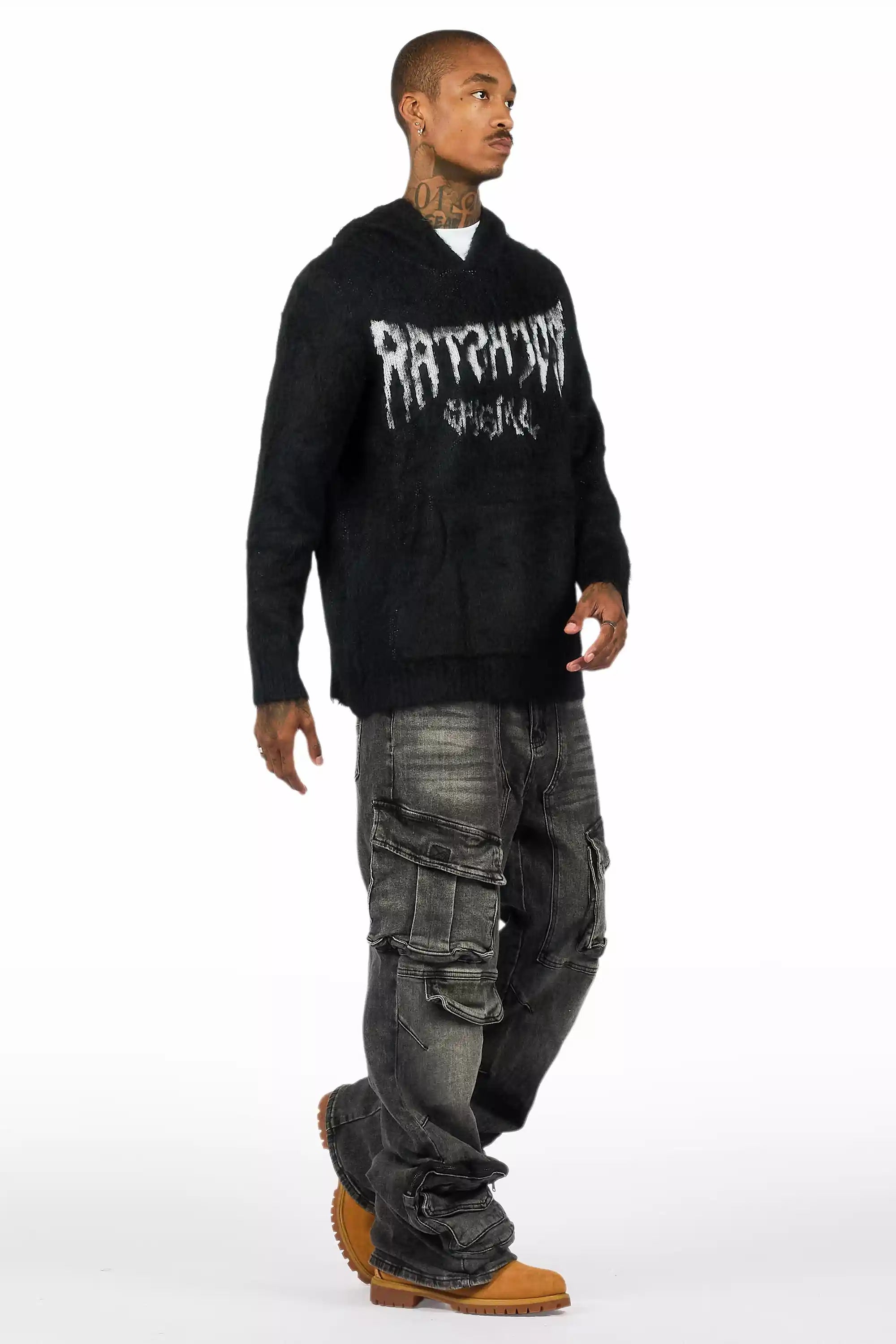 Velo Black Baggy Fit Jean