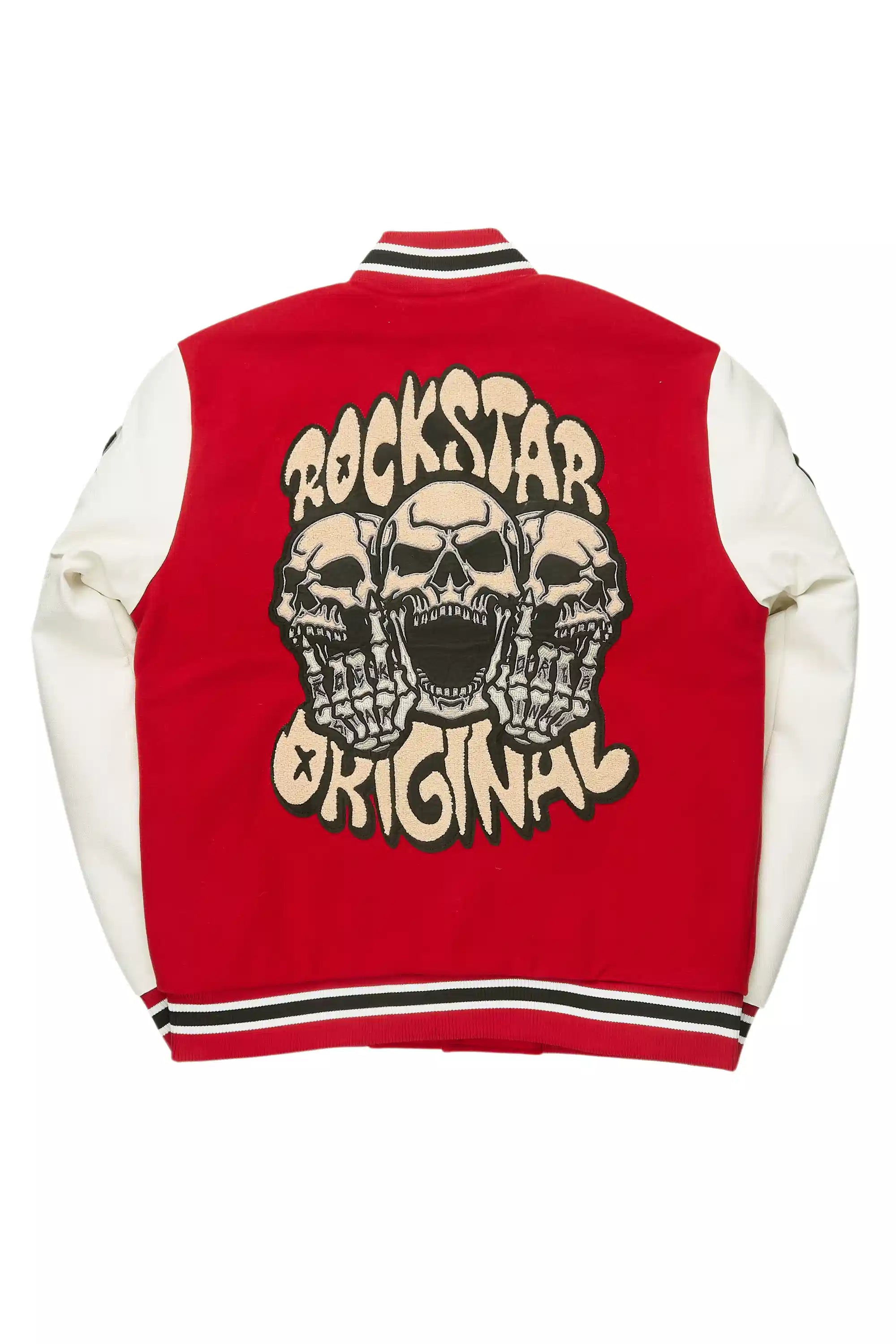 Vidar Red Varsity Jacket