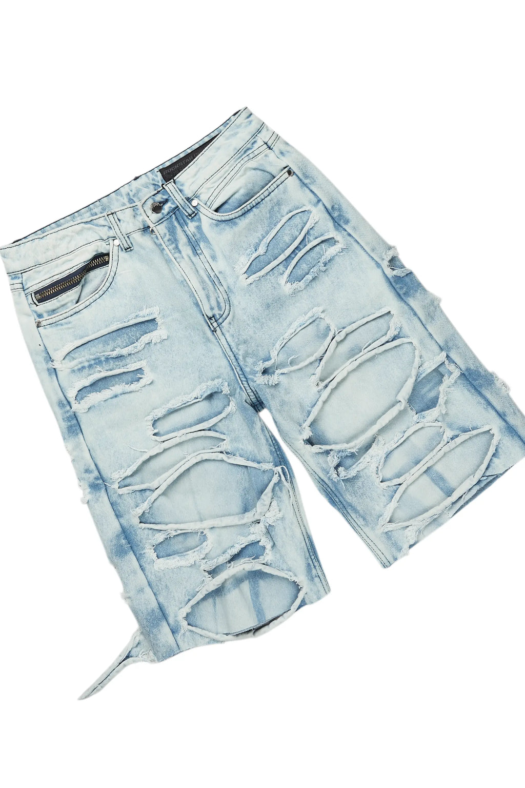 Grill White/Blue T-Shirt/Denim Short Set