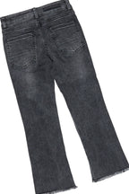 Boys Ezra Black Hoodie & Espen Stacked Flare Jean Set