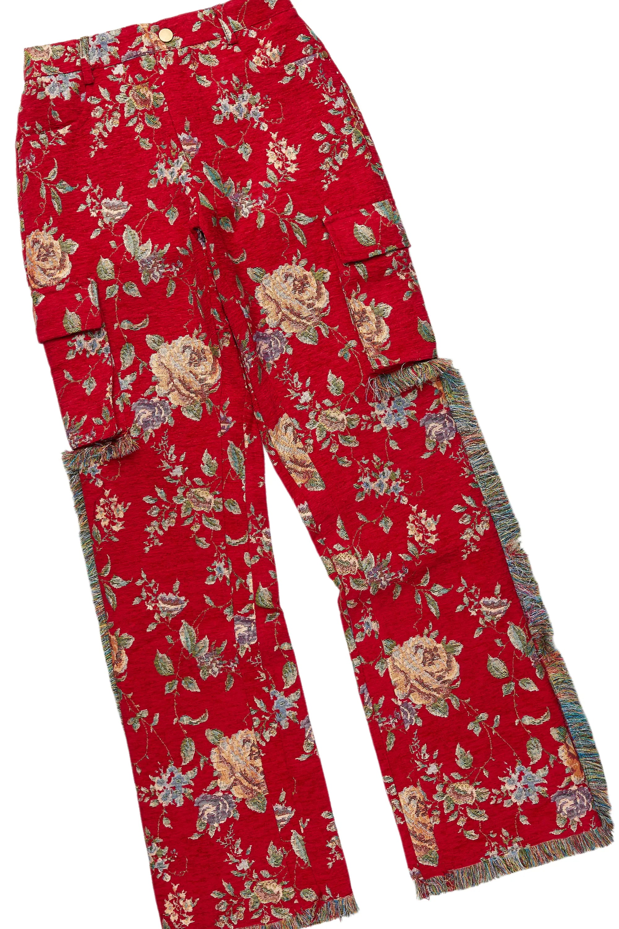 Sheneice White/Red T-Shirt & Pant Set