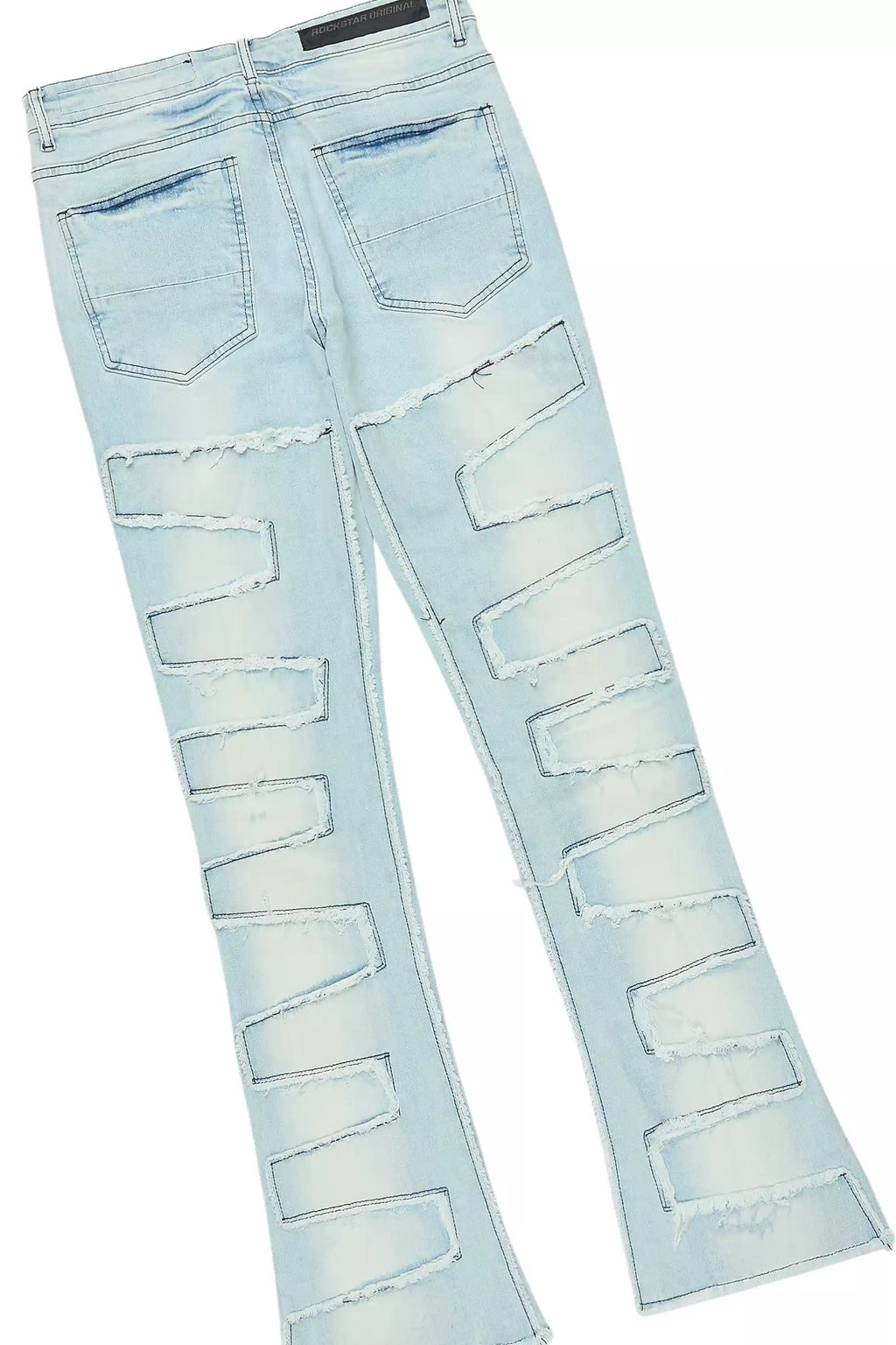 Amos Heather Grey Graphic T-Shirt/Stacked Flare Jean Bundle