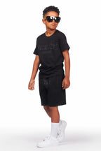Boys Sana Black Short Set