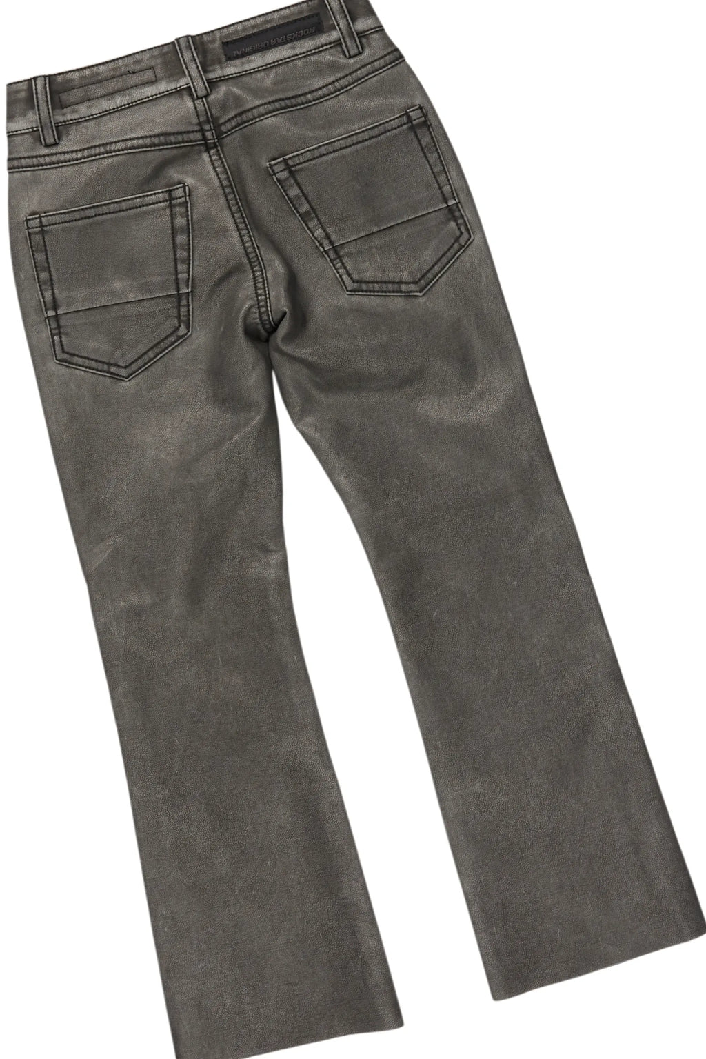 Boys Pablo Red Hoodie/Stacked Flare PU Jean Set