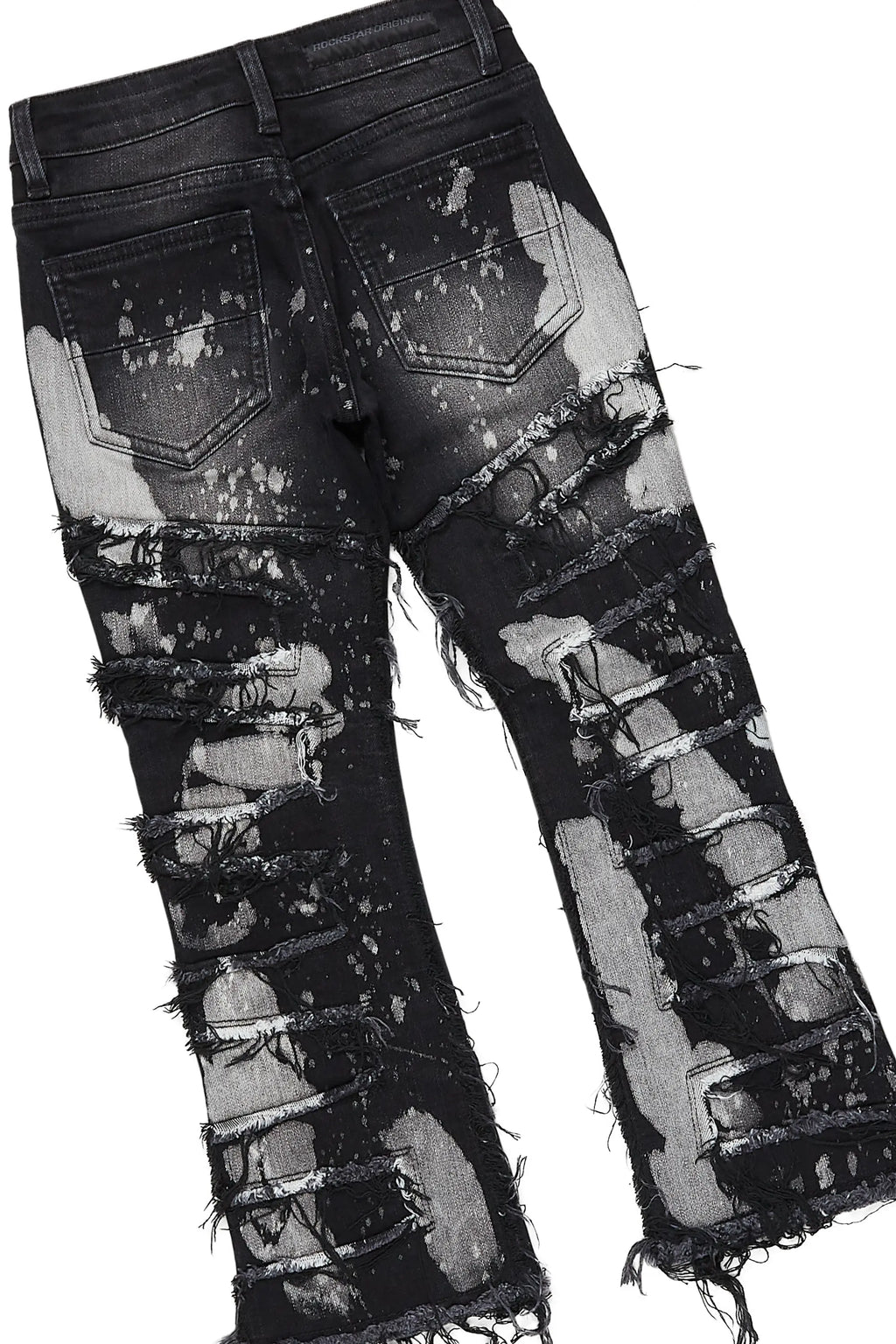 Boys Smitty Light Grey Hoodie/Stacked Flare Jean Set