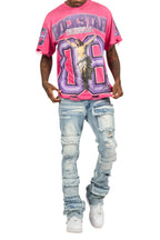Fields Fuchsia Oversized Graphic T-Shirt