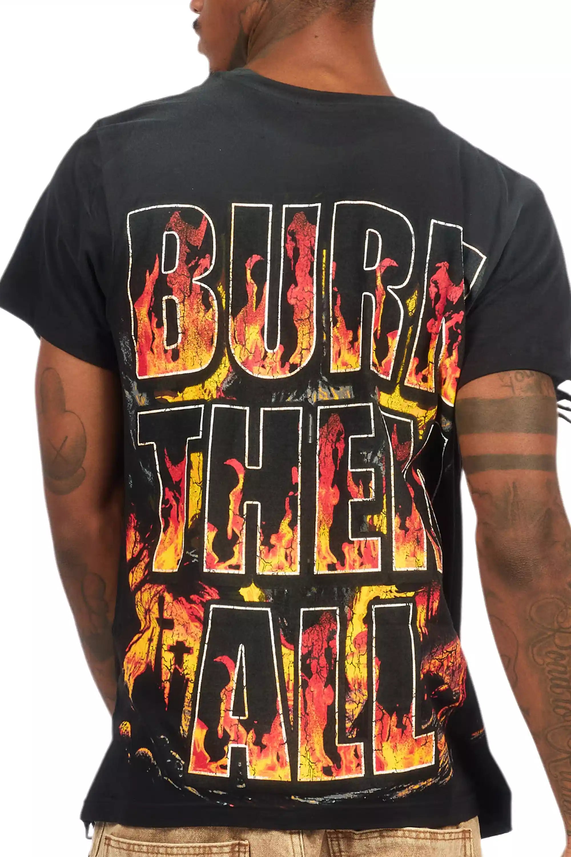 Flamer Black Graphic T-Shirt