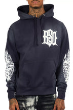 Lyrex Navy/White Graphic Hoodie