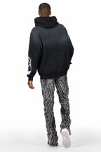 Dacre Black Graphic Hoodie