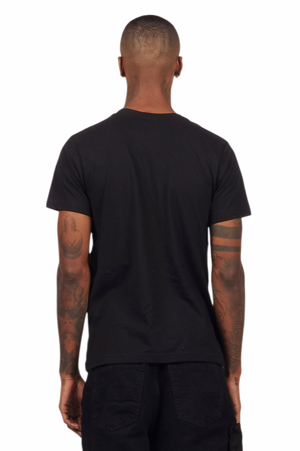 Omari Black Graphic T-Shirt