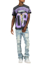 Fields Black/Purple Oversized Graphic T-Shirt